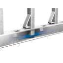 RAILS RANGMNT BISON H 150 CM LONG 3 M + 16 PIQUETS