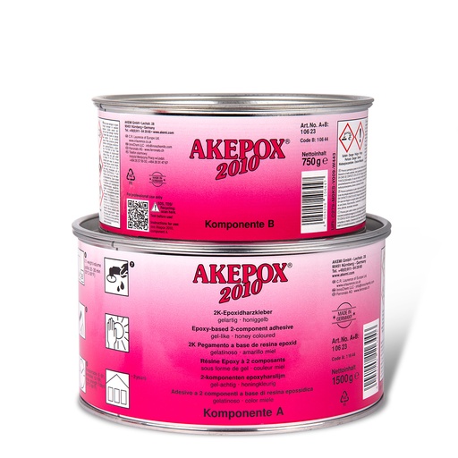 AKEMI - AKEPOX 2010 gel transparent miel - Bte 2,25 kg