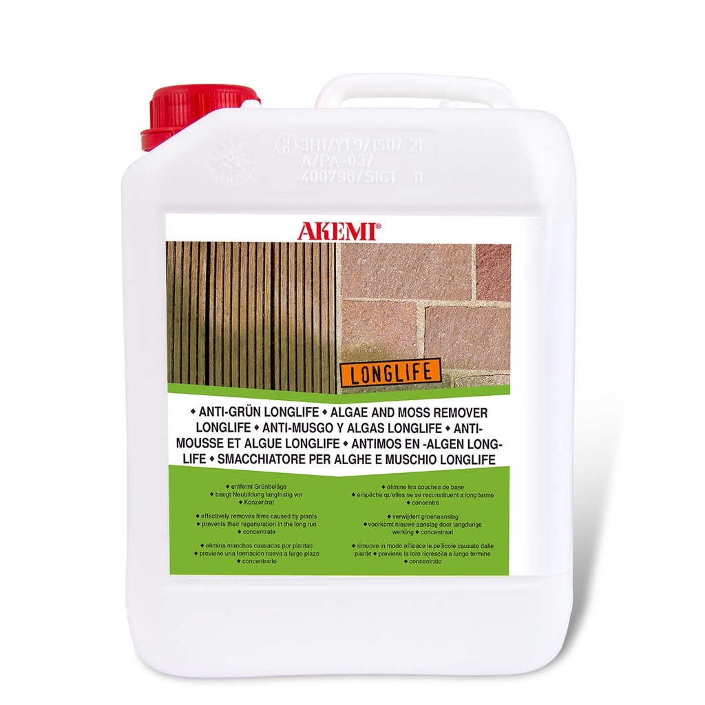 AK ANTI-MOUSSE ET ALGUES LONGLIFE - Bidon 5000 ml