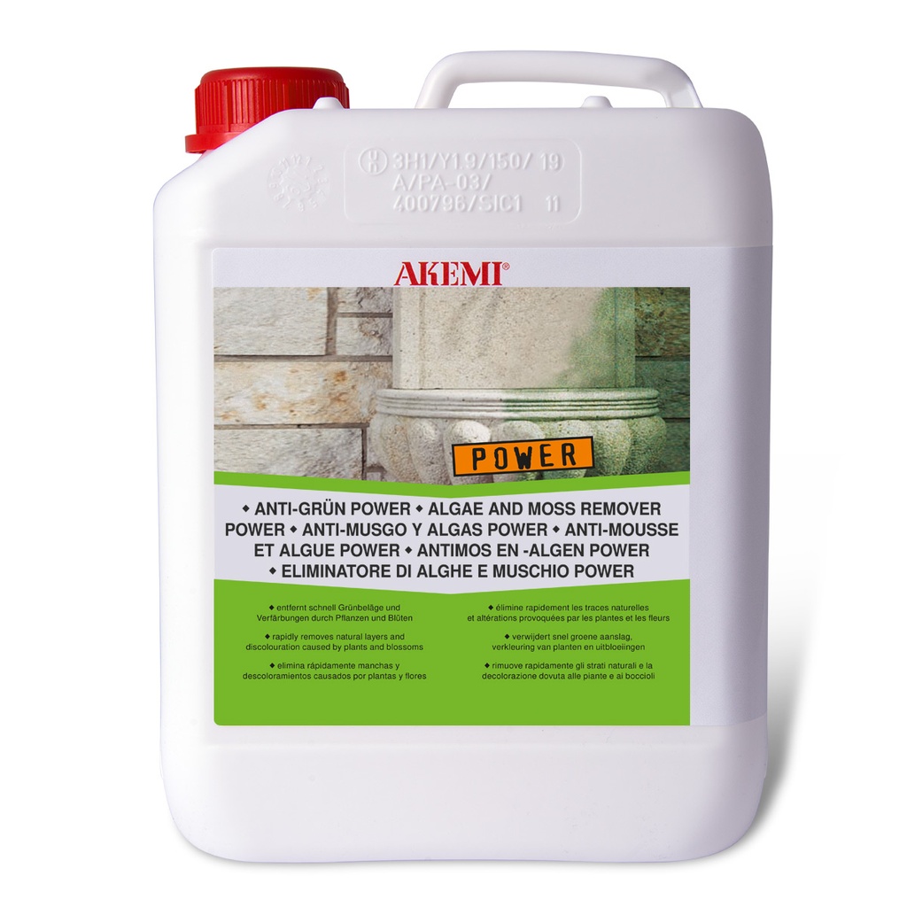 AKEMI - ANTI-MOUSSE ET ALGUES POWER - Bidon 5000 ml