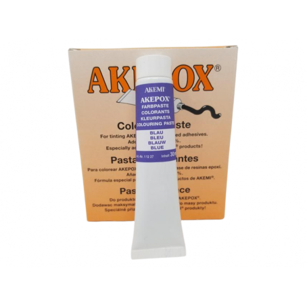 AKEMI - COLORANT PATE POUR AKEPOX - BLEU MARINE - TUBE 30 ML