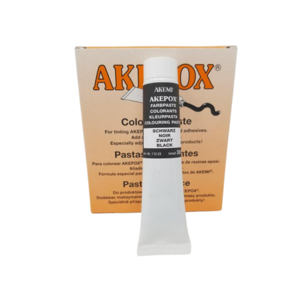 AKEMI - COLORANT PATE POUR AKEPOX - NOIR - Tube 30 ML