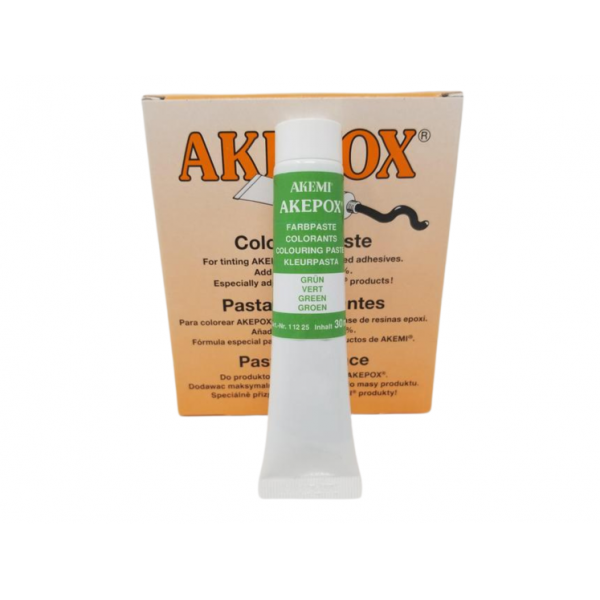 AKEMI - COLORANT PATE POUR AKEPOX - VERT - TUBE 30 ML
