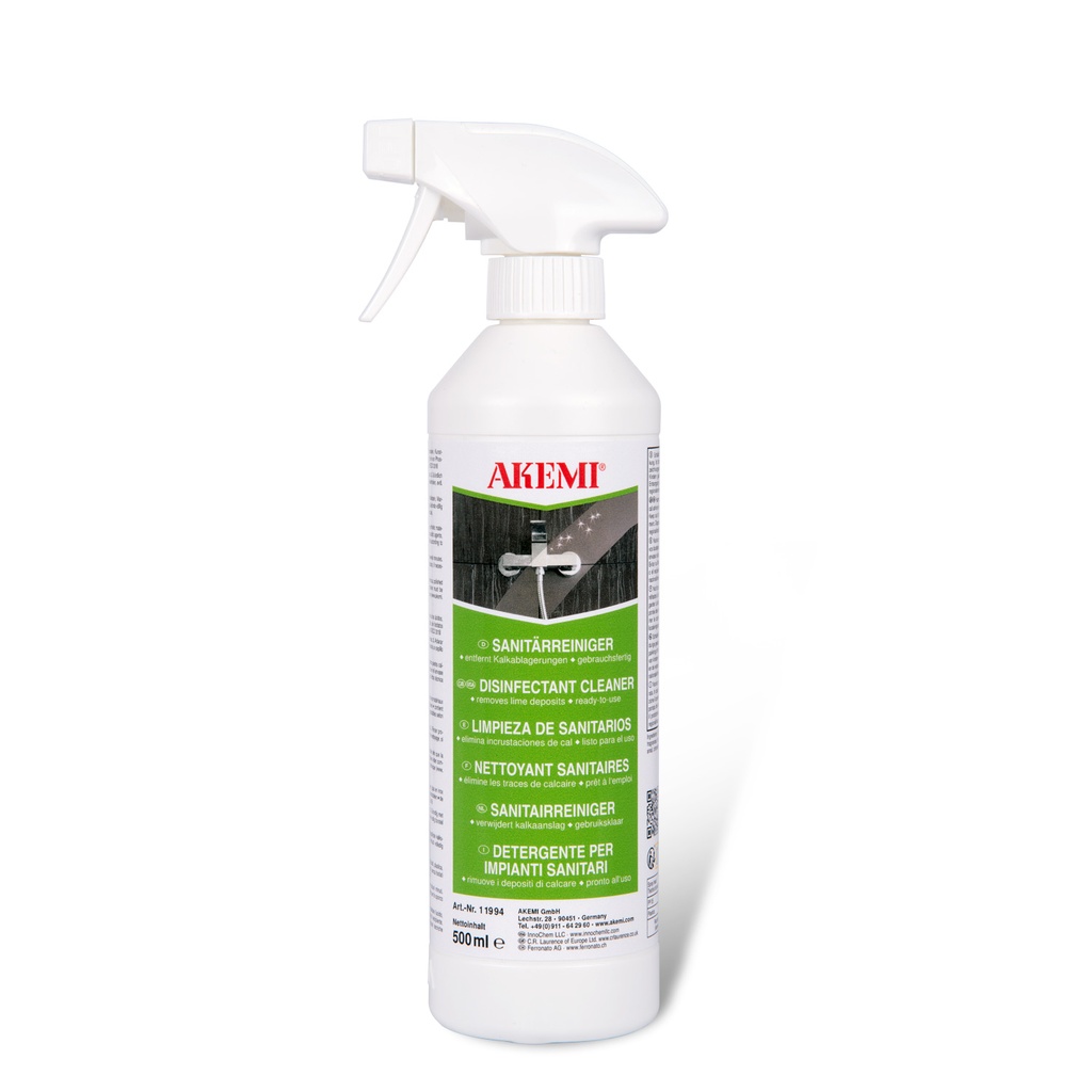 AKEMI - NETTOYANT SANITAIRE - SPRAY 500 ml