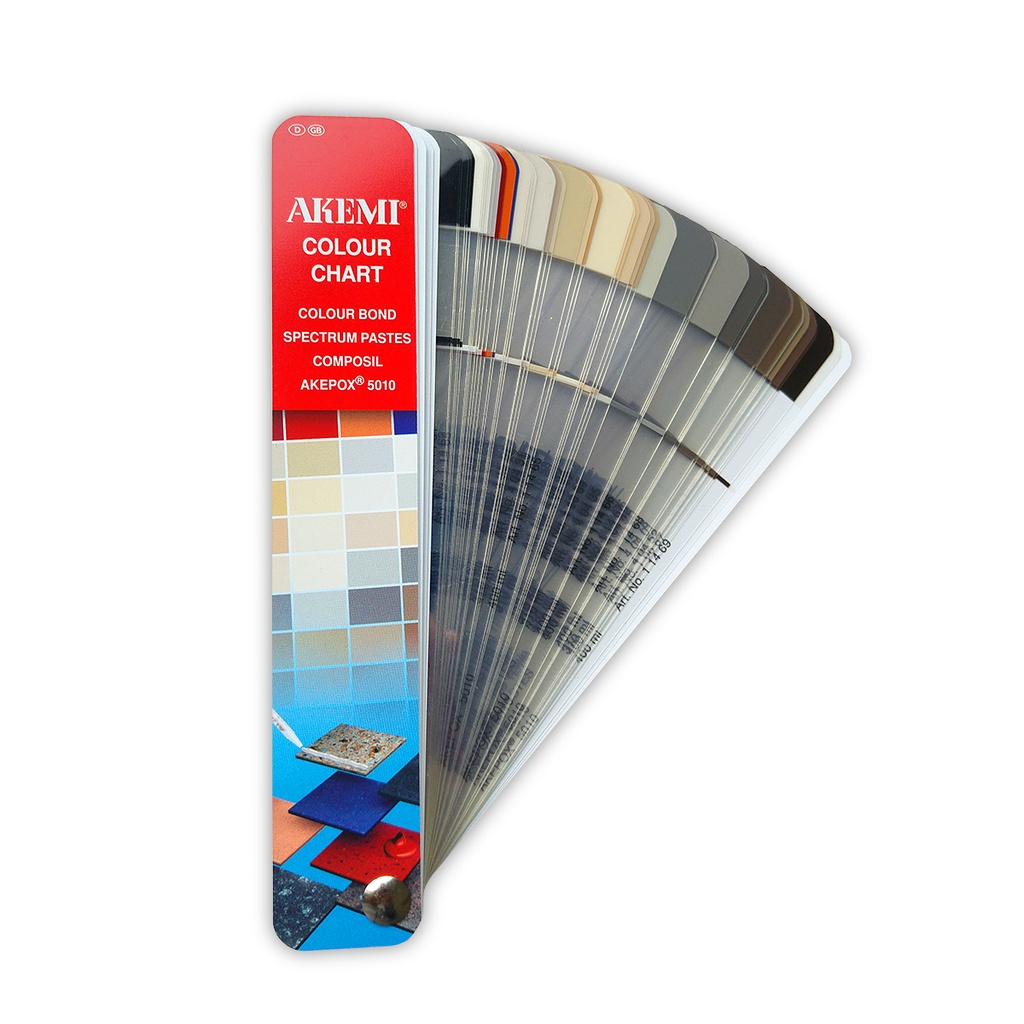 AKEMI - NUANCIER COLOUR CHART (Colour Bond, Spectrum, Akepox 5010, Everclear 300)