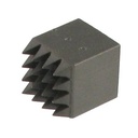 PLAQUETTE BOUCHARDE ACIER CONE MG - 16 DENTS CARRE 20X20 - R7398