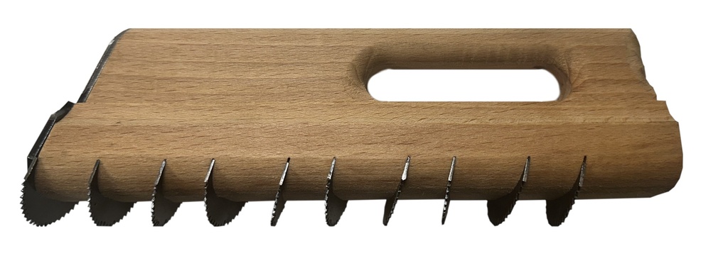 Chemin de Fer Bordelais Plat Lame Ronde Dents L.10x250mm