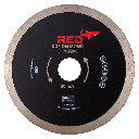 DISQUE 125 PLAT AL22,2mm  Ep 1.5mm fritté - KGS RED K828 - Céramique