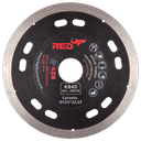 DISQUE 125 PLAT AL22,2mm Ep 1.1 mm fritté - KGS RED K840 - Céramique-Composite