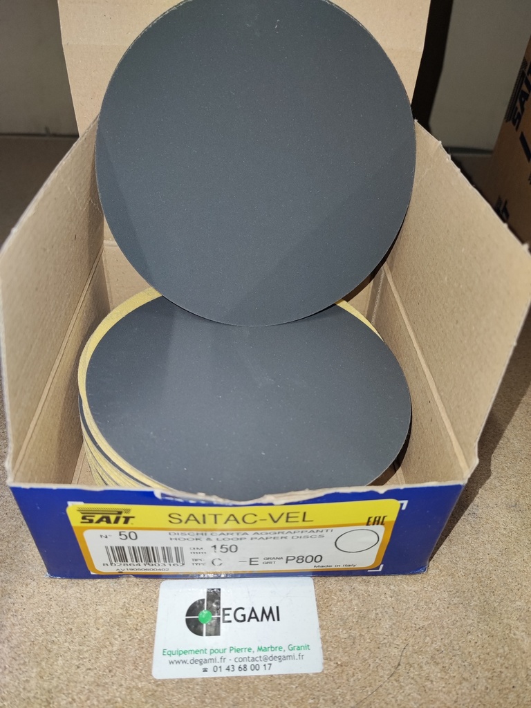 DISQUE 150 Velcro Sans Trou G320 - R90312 - Boite de 50, prix à l'unité