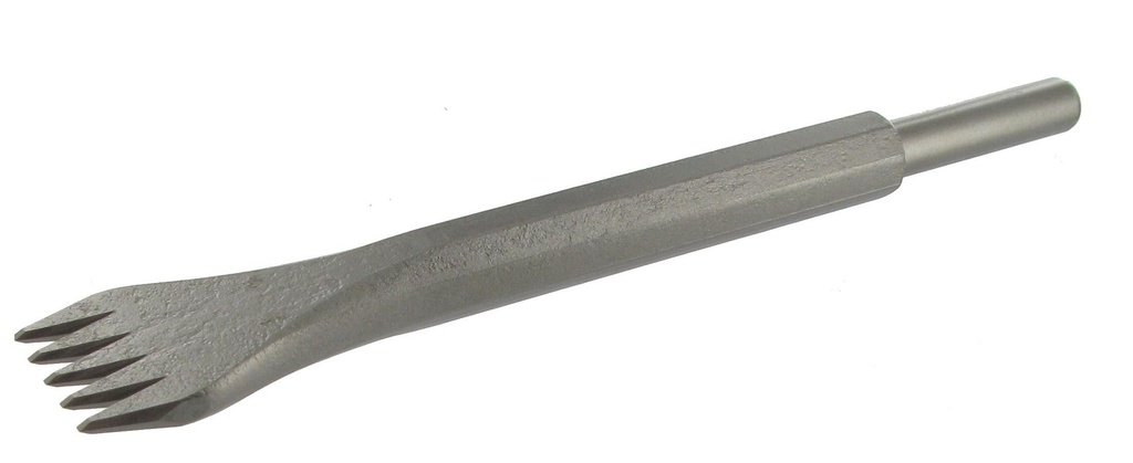 GRADINE ACIER PNEUMATIQUE 12.7X55 - 5 DENTS POINTUES - L.40 R8848