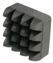 PLAQUETTE BOUCHARDE ACIER - 16 DENTS CARRE 40x40 - R9302