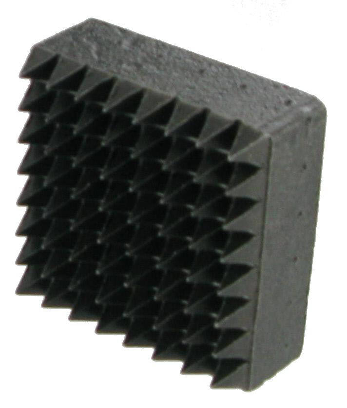 PLAQUETTE BOUCHARDE ACIER - 64 DENTS CARRE 40x40 - R5202