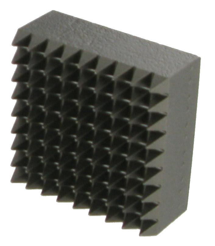 PLAQUETTE BOUCHARDE ACIER - 81 DENTS CARRE 40x40 - R2667