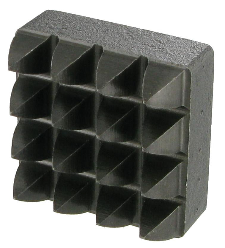 PLAQUETTE BOUCHARDE ACIER - 16 DENTS CARRE 45x45 - R6917