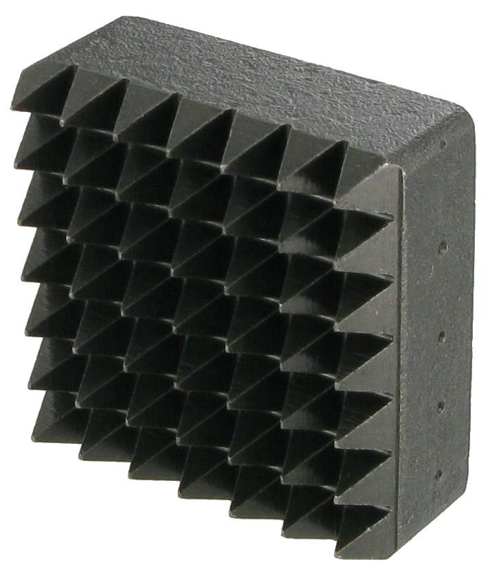 PLAQUETTE BOUCHARDE ACIER - 49 DENTS CARRE 45x45 - R6098