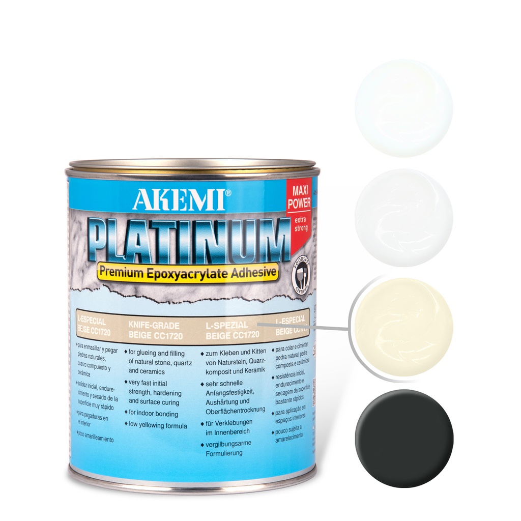 AKEMI - PLATINUM Maxi Power L-Special Gel Epais - CC1040 Noir - 1000 g R12327
