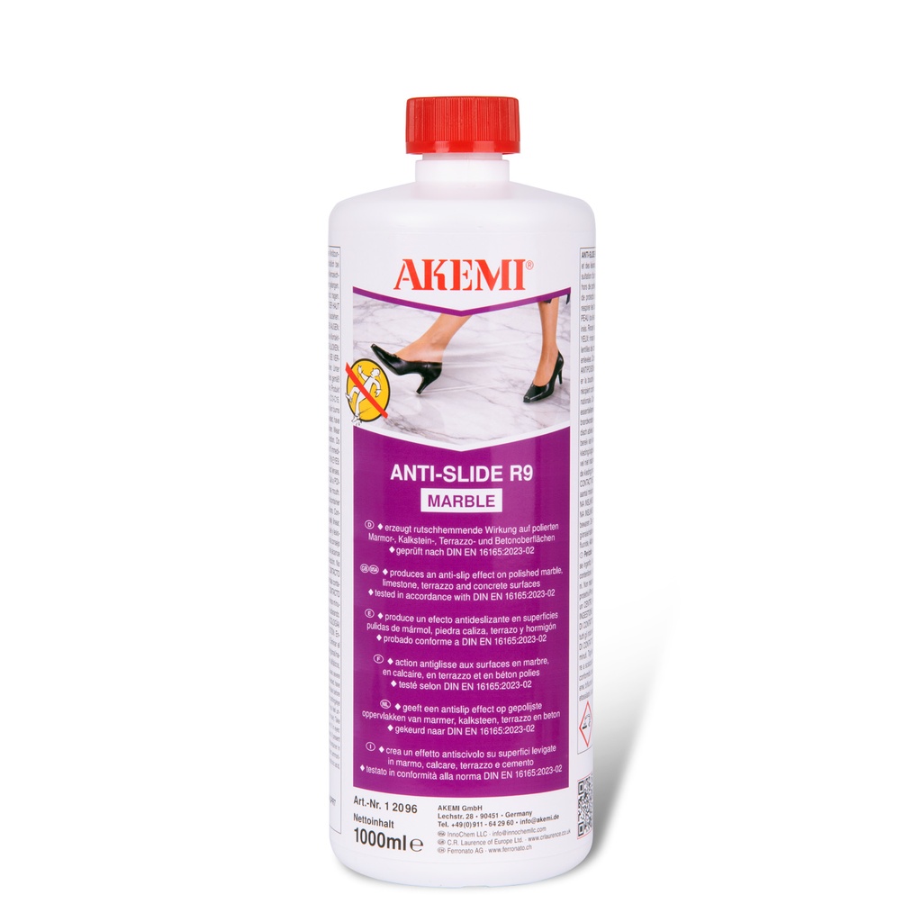 AKEMI - ANTI-GLISSE R9 - Marbre - Flacon 1000 ml - R12096