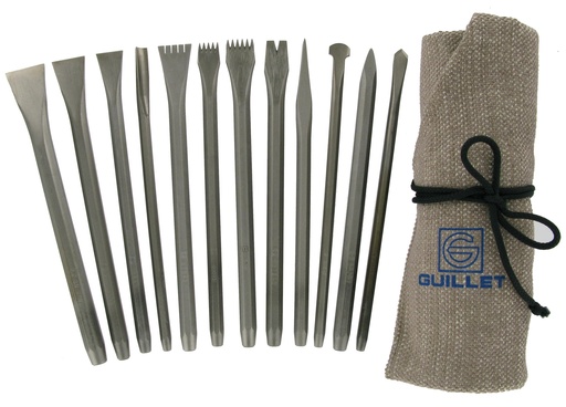 [42000141A] TROUSSE SCULPTURE N°2 - 12 OUTILS ACIERS MAIN R4232