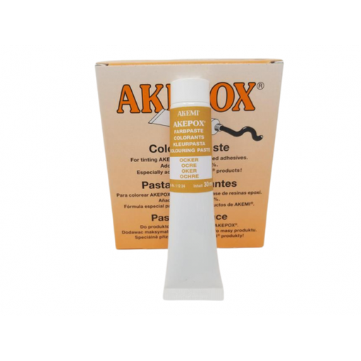 [11011224A] AKEMI - COLORANT PATE POUR AKEPOX - OCRE - TUBE 30 ML