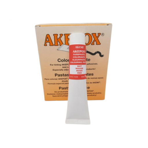 [11011220A] AKEMI - COLORANT PATE POUR AKEPOX - ROUGE - TUBE 30 ML