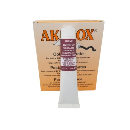 [11011228A] AKEMI - COLORANT PATE POUR AKEPOX - ROUGE-BRUN - TUBE 30 ML