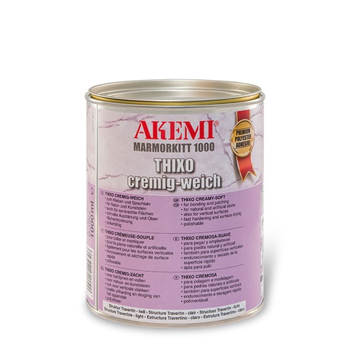 [11110424A] AKEMI - MARMORKITT 1000 THIXO - Crémeux - Blanc - Bte 1000 ml