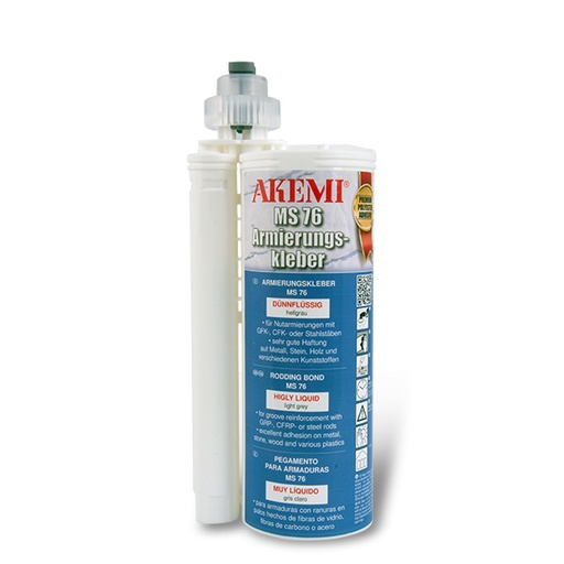 [11110785A] AKEMI - MS 76 POUR ARMARTURE EXTRA Liquide Gris Clair - CARTOUCHE 490 ML