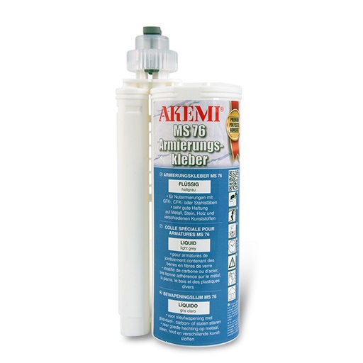 [11110929A] AKEMI - MS 76 POUR ARMATURE liquide - Gris Clair - Cartouche 490 ml