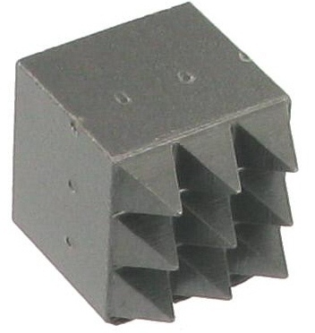 [42000566A] PLAQUETTE BOUCHARDE ACIER CONE MG - 9 DENTS CARRE 20X20 - R4392