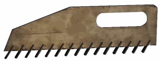 [42000842A] CHEMIN DE FER NOIR CORPS METAL POUR JOINTS L.06x200mm REF 133