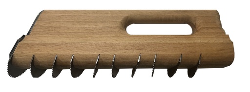 [43000022A] Chemin de Fer Bordelais Plat Lame Ronde Dents L.30x250mm