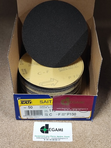 [62003211A] DISQUE 115 Velcro Sans Trou G150  - R90201 - Boite de 50, prix à l'unité