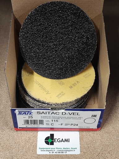 [54001511A] DISQUE 115 Velcro Sans Trou G24 - R90651 - Boite de 25, prix à l'unité