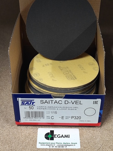 [54003137A] DISQUE 115 VELCRO SS TROU G320 90121 BTE DE 50, prix à l'unité