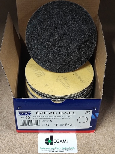 [54001507A] DISQUE 115 VELCRO SS TROU G40 90155 BTE DE 50, prix à l'unité