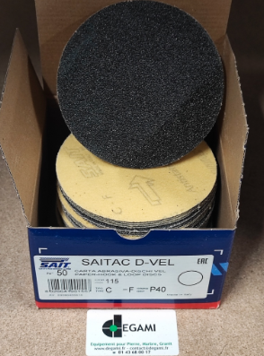 [62003191A] DISQUE 125 VELCRO SS TROU G150 90235 BTE DE 50, prix à l'unité