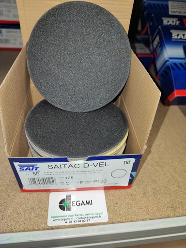 [62003163A] DISQUE 125 Velcro Sans Trou G220 - R90127 - Boite de 50, prix à l'unité