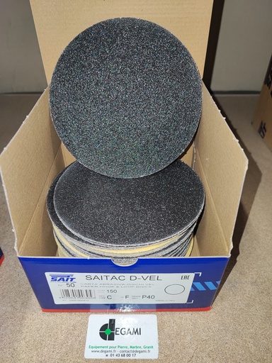 [62001404A] DISQUE 150 Velcro Sans Trou G24 - R90002 - Boite de 25, prix à l'unité