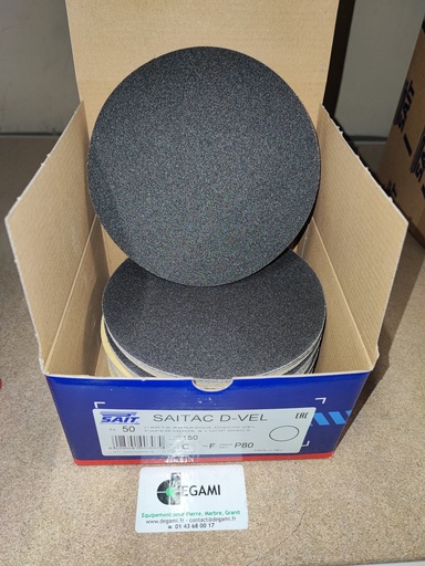 [62002850A] DISQUE 150 Velcro Sans Trou G40 - R90305 - Boite de 50, prix à l'unité