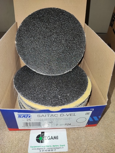 [62001403A] DISQUE 150 Velcro Sans Trou G80 - R90307 - Boite de 50, prix à l'unité