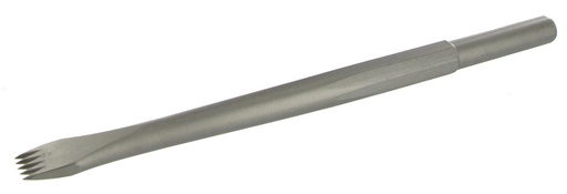 [42000551A] GRADINE ACIER PNEUMATIQUE 12.7X55 - 5 DENTS POINTUES - L.15 R6842