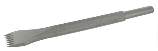 [42000171A] GRADINE ACIER PNEUMATIQUE 12.7X55 - 7 DENTS POINTUES - L.29 R8786