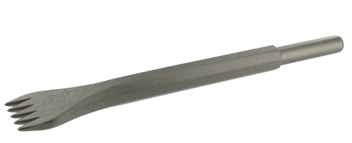 [22003133A] GRADINE ACIER PNEUMATIQUE 12.7X55 - 5 DENTS POINTUES - L.30 R2484