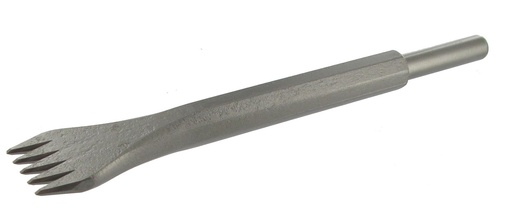 [42000699A] GRADINE ACIER PNEUMATIQUE 12.7X55 - 5 DENTS POINTUES - L.40 R8848