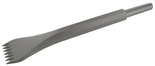 [42000700A] GRADINE ACIER PNEUMATIQUE 12.7X55 - 7 DENTS POINTUES - L.40 R3458