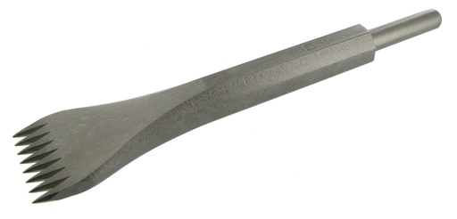 [42000701A] GRADINE ACIER PNEUMATIQUE 12.7X55 - 8 DENTS POINTUES - L.50 R1154