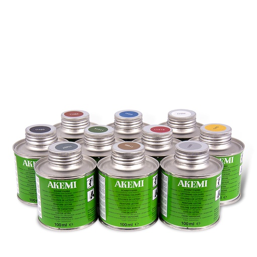 [12011411A] AKEMI - PEINTURE LETTRE - Pot 100 ml - OCRE