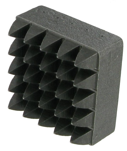 [42000522A] PLAQUETTE BOUCHARDE ACIER - 25 DENTS CARRE 40x40 - R1357