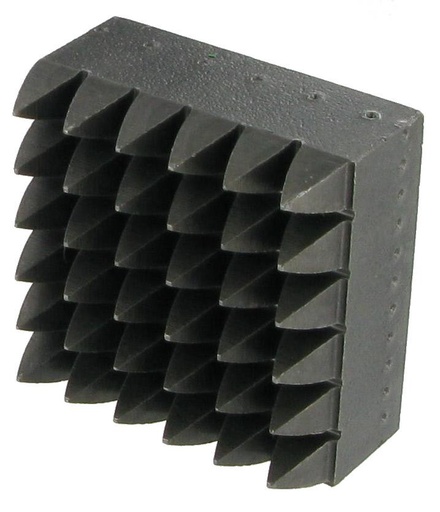 [42000524A] PLAQUETTE BOUCHARDE ACIER - 36 DENTS CARRE 40x40 - R1437